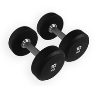 Urethane Round Dumbbells Sets With Optional Storage Rack