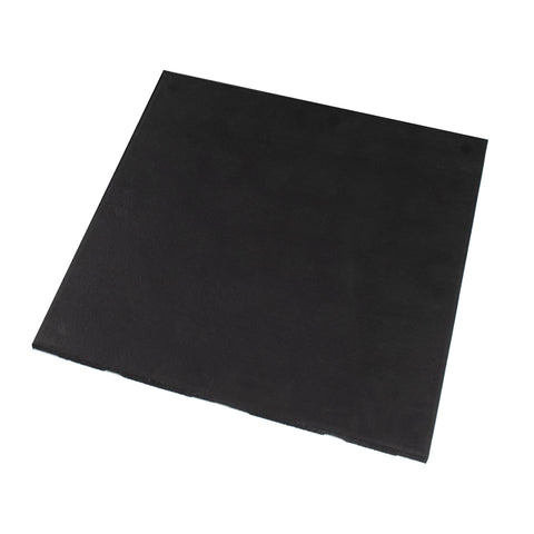Rival Black Premium Interlocking Rubber Gym Floor Tiles with Connectors (1m x 1m) (20mm)