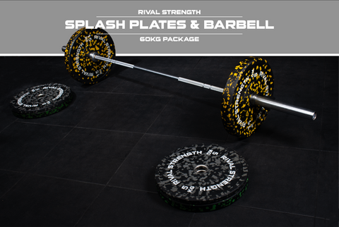 Rival Olympic Colour Splash Bumper Plate and Optional Barbell Sets