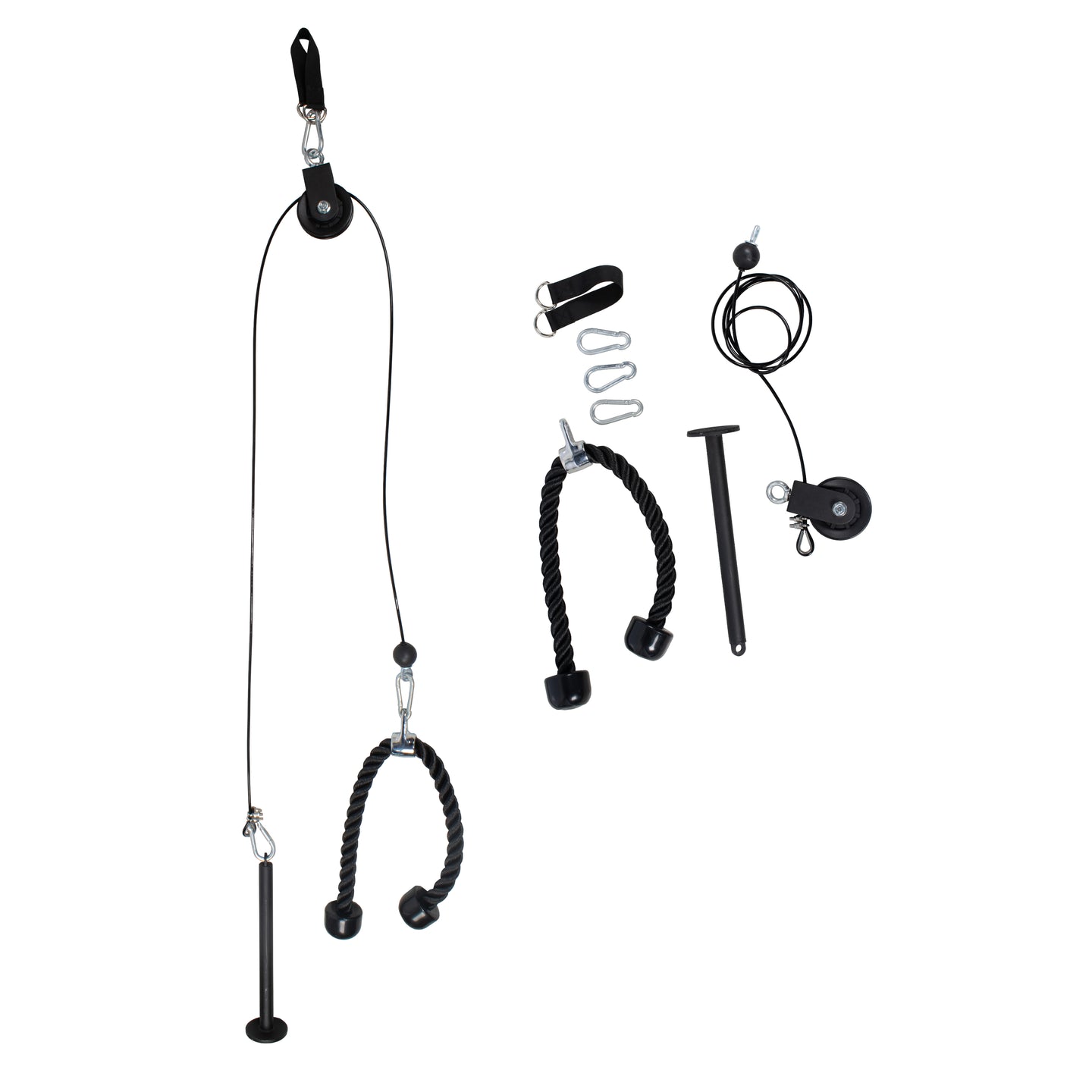 Cable Pulley Systems with Tricep Rope