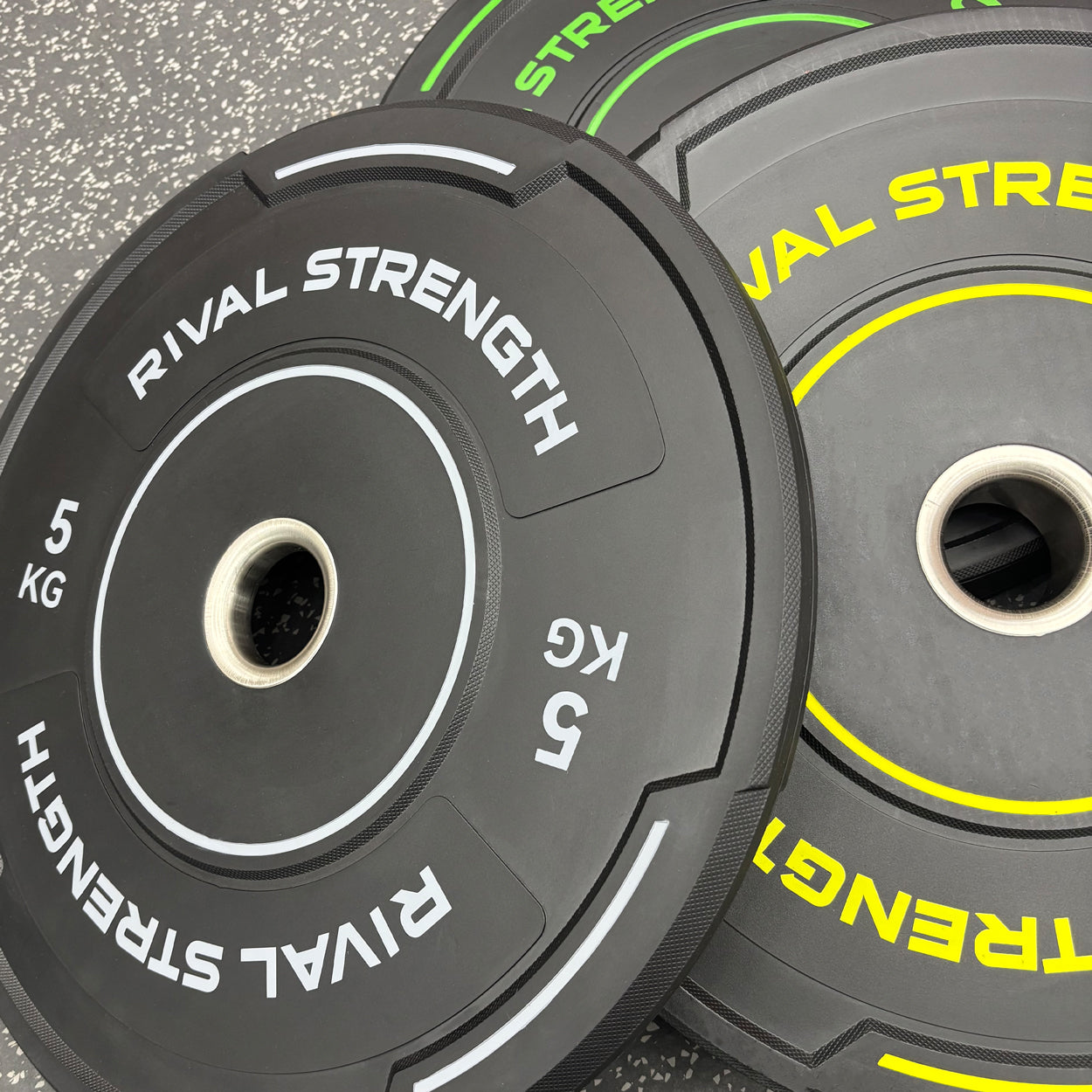 Rival Olympic Black Accent Bumper Plates 2.0