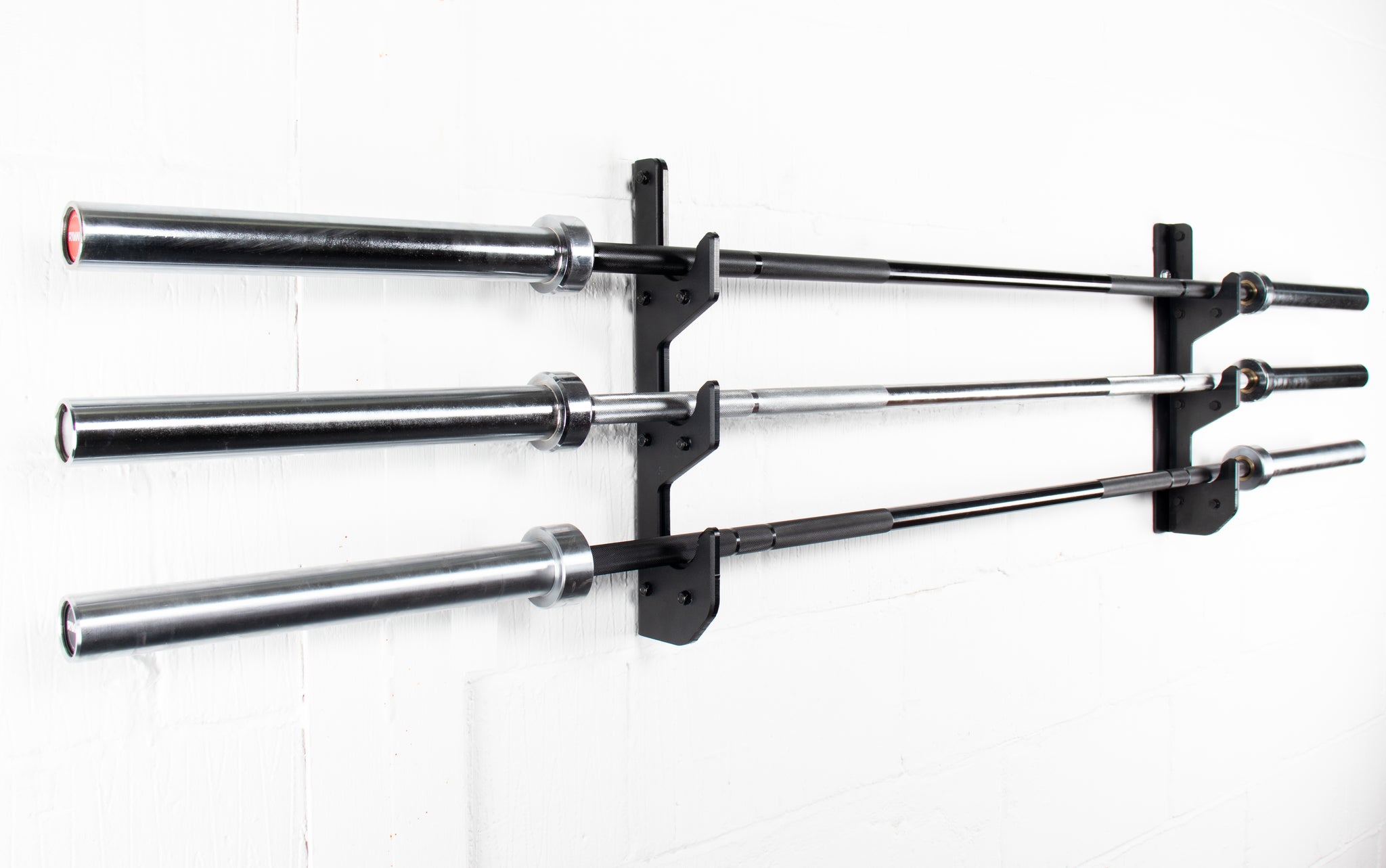 Wall-Mounted Horizontal 3 Bar Storage Rack