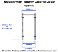 Rival J-2 Series Narrow Folding Wall Mount Rack (1m/920mm Wide)