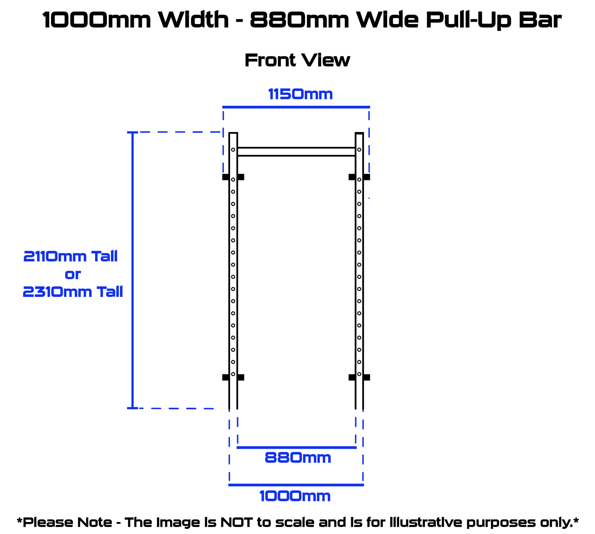 Rival J-2 Series Narrow Folding Wall Mount Rack (1m/920mm Wide)