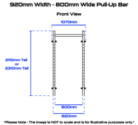 Rival J-2 Series Narrow Folding Wall Mount Rack (1m/920mm Wide)