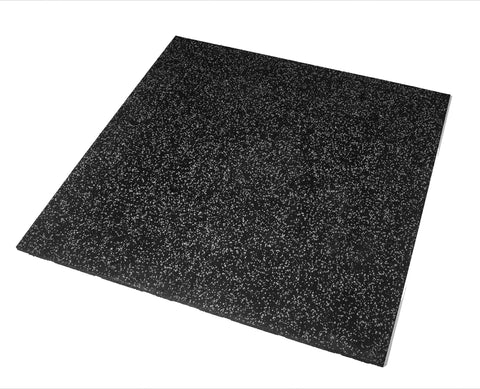 Rival Grey Fleck Premium Interlocking Rubber Gym Floor Tiles with Connectors (1m x 1m) (20mm)