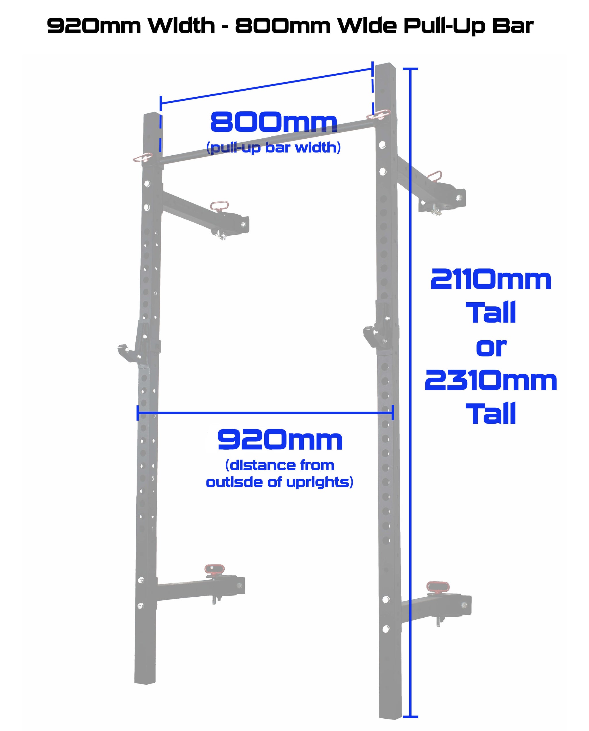 Rival J-2 Series Narrow Folding Wall Mount Rack (1m/920mm Wide)