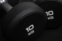 Urethane Round Dumbbells Set with 2 Tier Dumbbell Storage Racks