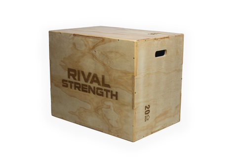 Rival Timber Plyo Jump Box 3-in-1 - 30" x 24" x 20"