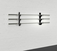 Wall-Mounted Horizontal 3 Bar Storage Rack