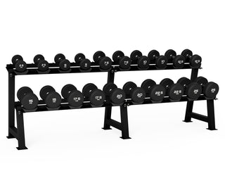 2-Tier Commercial Round Dumbbell Storage Racks