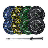 Rival Olympic Colour Splash Bumper Plate 2.0 and Optional Barbell Sets