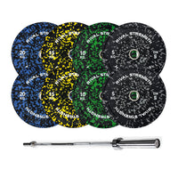 Rival Olympic Colour Splash Bumper Plate 2.0 and Optional Barbell Sets