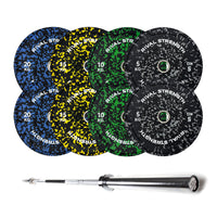 Rival Olympic Colour Splash Bumper Plate 2.0 and Optional Barbell Sets