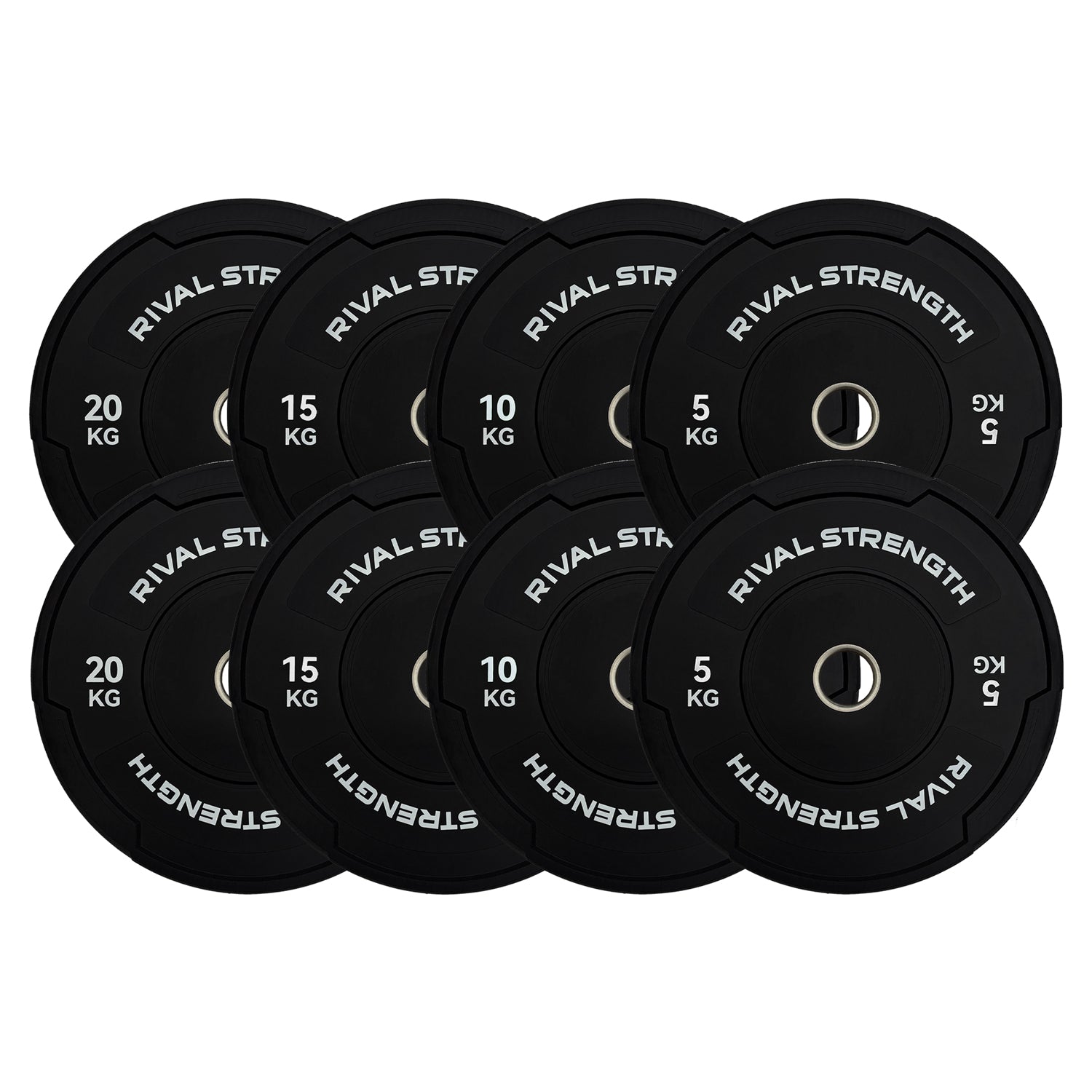 Rival Olympic Black Bumper Plates 2.0