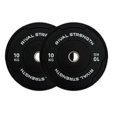Rival Olympic Black Bumper Plates 2.0