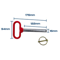 Rival Red Detent Hitch Pins