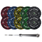 Rival Olympic Colour Splash Bumper Plate 2.0 and Optional Barbell Sets