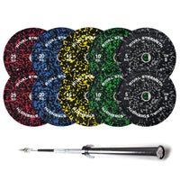 Rival Olympic Colour Splash Bumper Plate 2.0 and Optional Barbell Sets