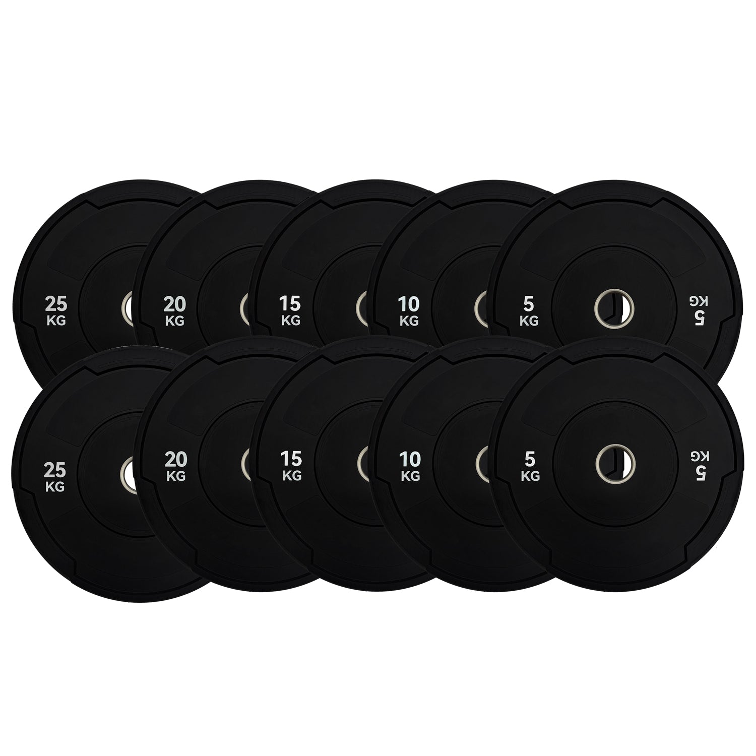 Monochrome Olympic Black Bumper Plates 2.0