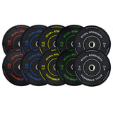 Rival Olympic Black Accent Bumper Plates 2.0