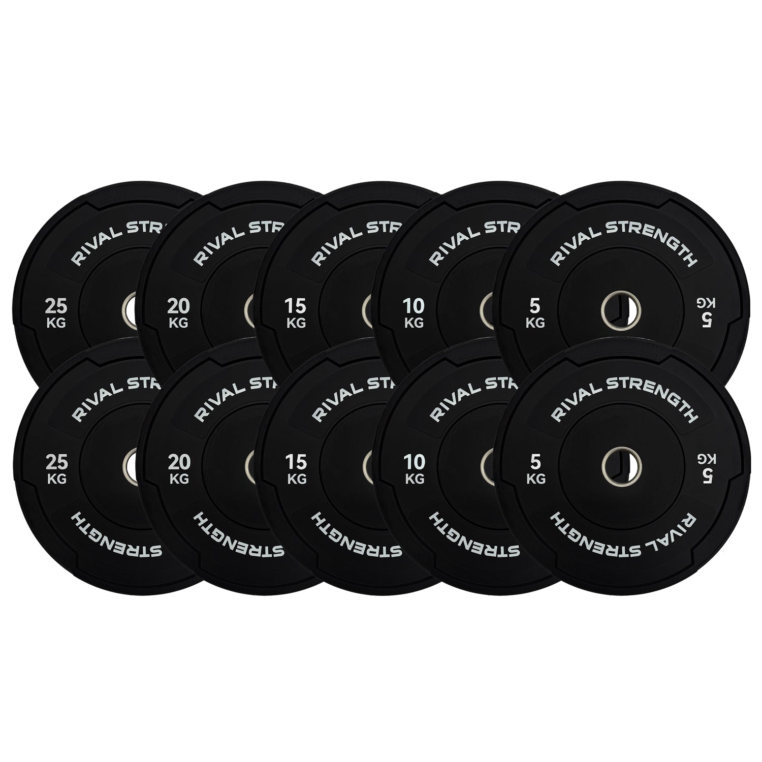 Rival Olympic Black Bumper Plates 2.0