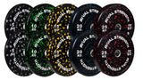 Rival Olympic Colour Splash Bumper Plate and Optional Barbell Sets
