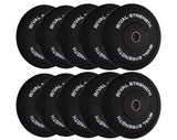 Rival Olympic Black Bumper Plates