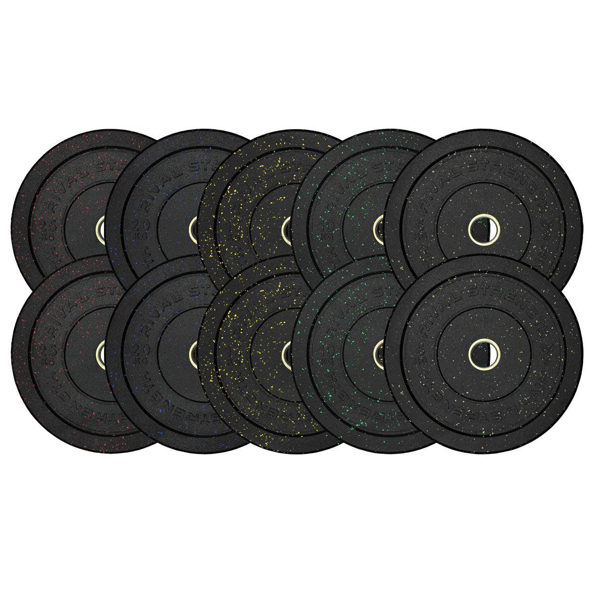 Rival Crumb Rubber Olympic Bumper Plates