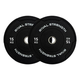 Rival Olympic Black Bumper Plates 2.0