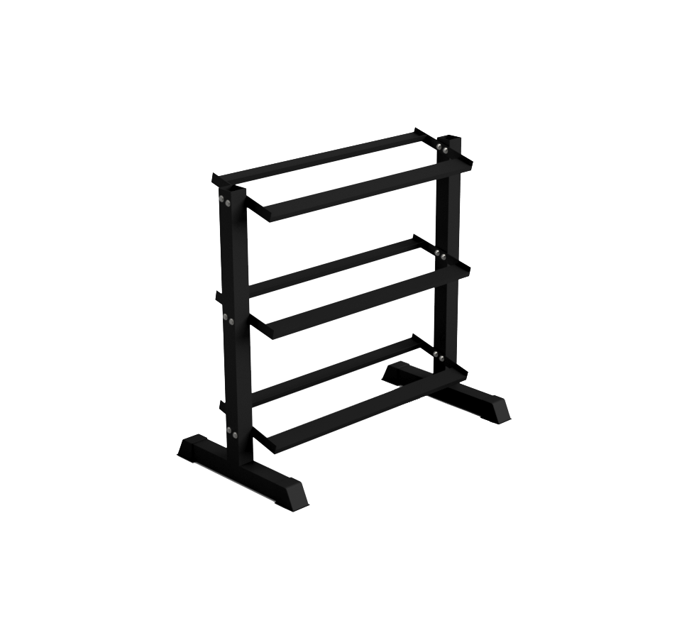 3 Tier Dumbbell Rack 1m Wide Rival Strength