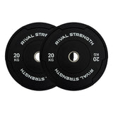 Rival Olympic Black Bumper Plates 2.0