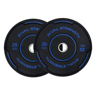 Rival Olympic Black Accent Bumper Plates 2.0
