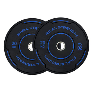 Rival Olympic Black Accent Bumper Plates 2.0