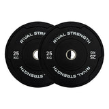 Rival Olympic Black Bumper Plates 2.0