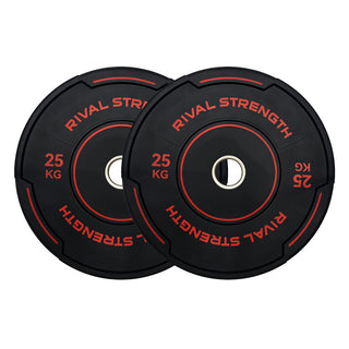 Rival Olympic Black Accent Bumper Plates 2.0