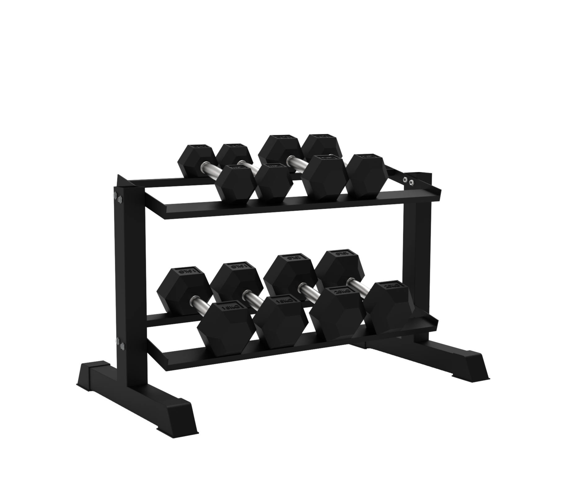 Rival Hex Dumbbell Sets With Optional Storage Rack