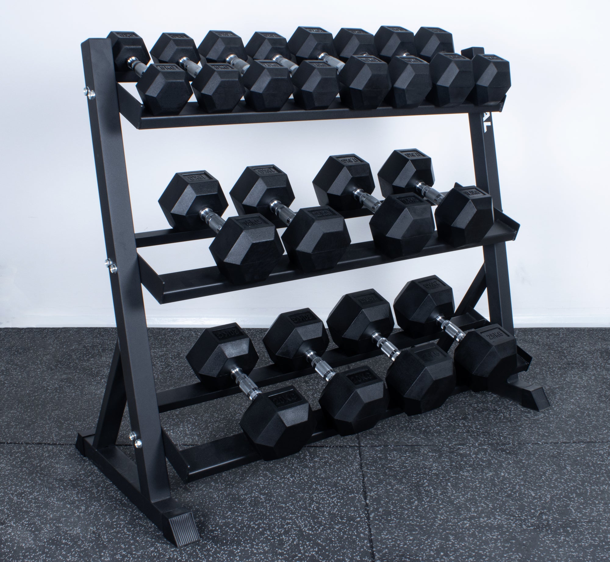Rubber Hex Dumbbell Cap 150 Lb Dumbbell Set CAP Barbell 150 LB