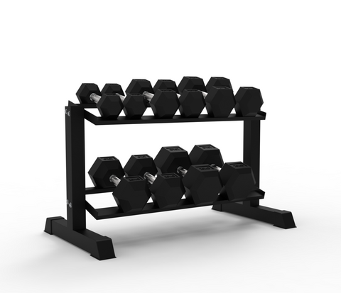 Rival Hex Dumbbell Sets With Optional Storage Rack