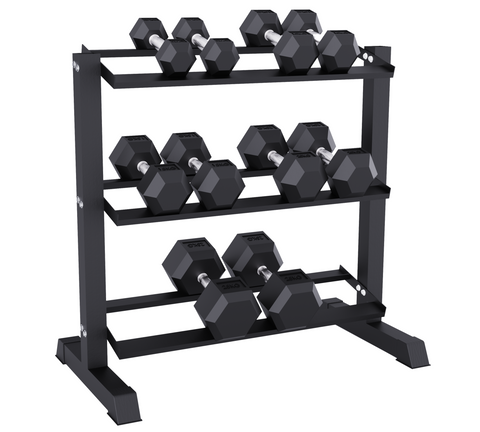 Rival Hex Dumbbell Sets With Optional Storage Rack Rival Strength