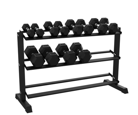 Rival Hex Dumbbell Sets With Optional Storage Rack