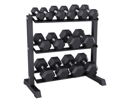 Rival Hex Dumbbell Sets With Optional Storage Rack