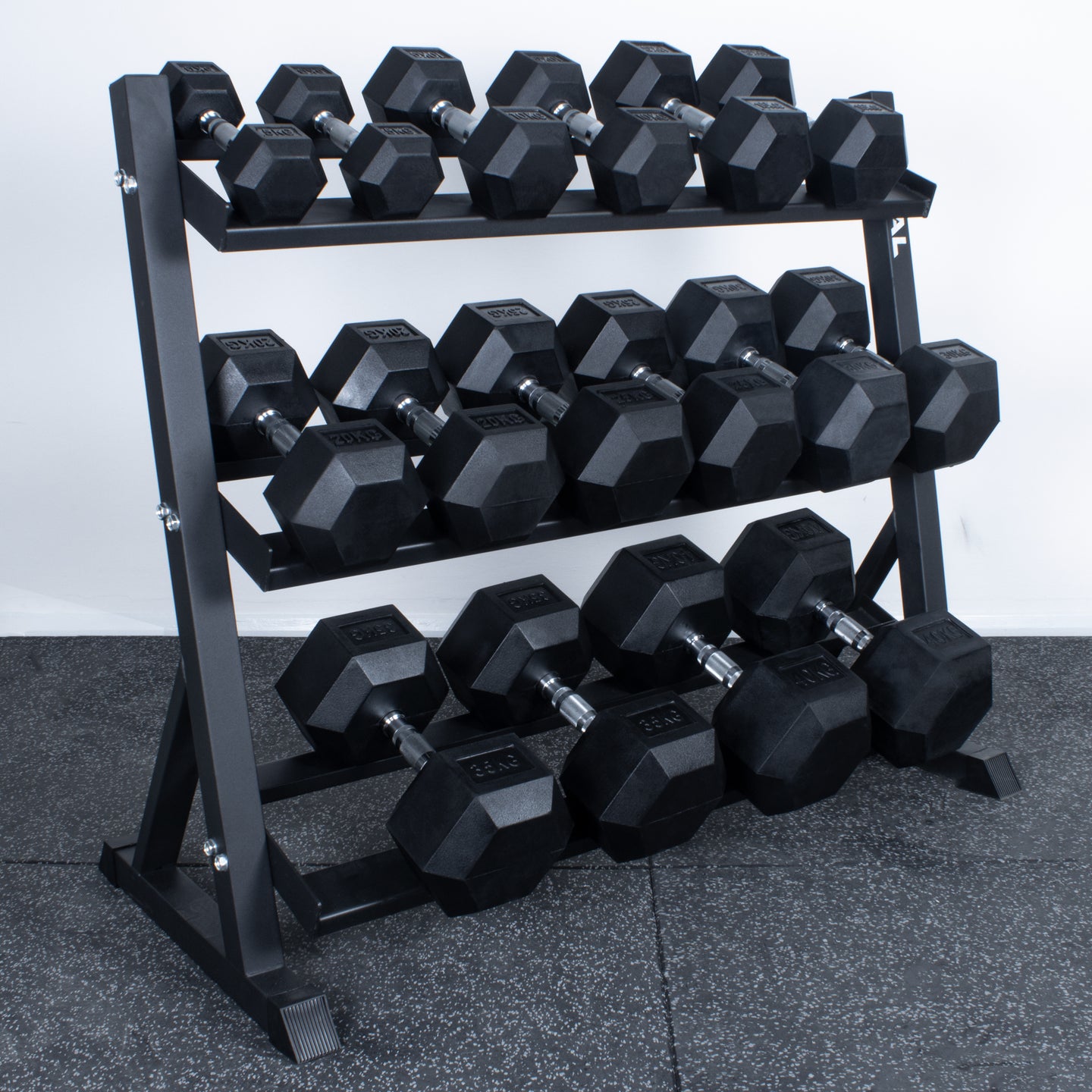 Rival Hex Dumbbell Sets With Optional Storage Rack