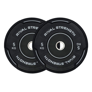 Rival Olympic Black Accent Bumper Plates 2.0