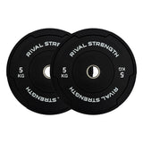 Rival Olympic Black Bumper Plates 2.0
