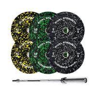 Rival Olympic Colour Splash Bumper Plate 2.0 and Optional Barbell Sets