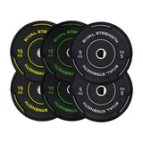 Rival Olympic Black Accent Bumper Plates 2.0