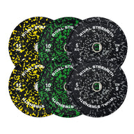 Rival Olympic Colour Splash Bumper Plate 2.0 and Optional Barbell Sets