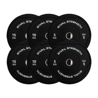 Rival Olympic Black Bumper Plates 2.0