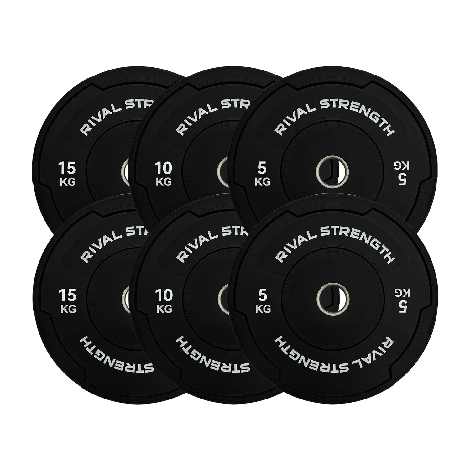 Rival Olympic Black Bumper Plates 2.0
